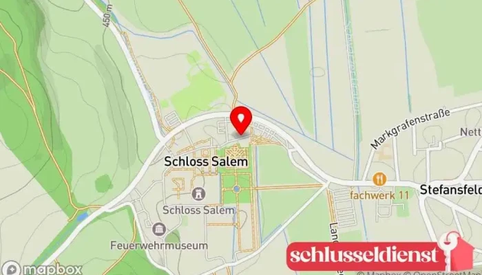 Karte von Schloss Salem Kultur- und Museumsmanagement GmbH Museum, Sehenswürdigkeit in Salem