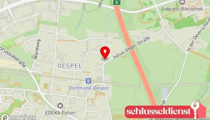 Karte von Schlosserei Brands GmbH Metallverarbeitungsunternehmen in Dortmund