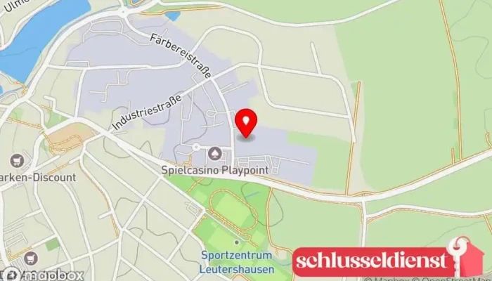 Karte von Schlosserei Diezinger Metallbauunternehmen, Metallwerkstatt in Leutershausen