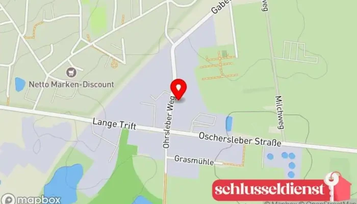Karte von Schlosserei Gert Pötzsch Metallwerkstatt, Metallbauunternehmen, Sanitärinstallateur in Schöningen