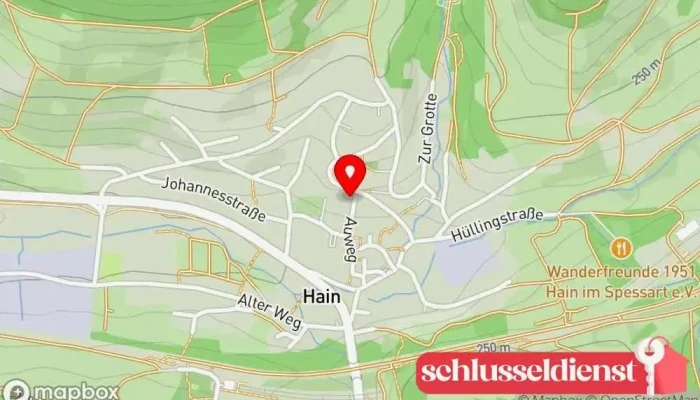 Karte von Schlosserei Kunkel Metallbauunternehmen in Laufach