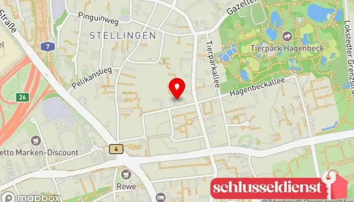 Karte von Schlosserei Ladwig GmbH Metallwerkstatt in Hamburg