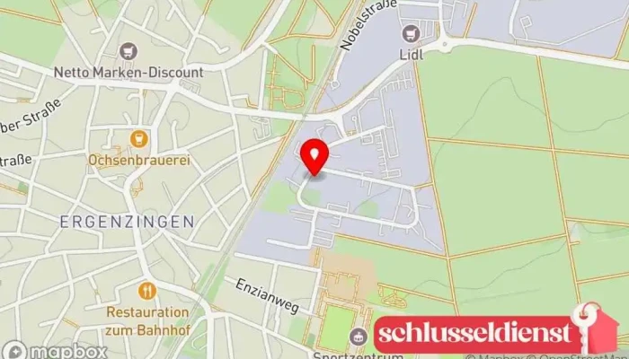Karte von Schlosserei Metallbau Willi Kissner Metallwerkstatt, Metallbauunternehmen in Rottenburg am Neckar