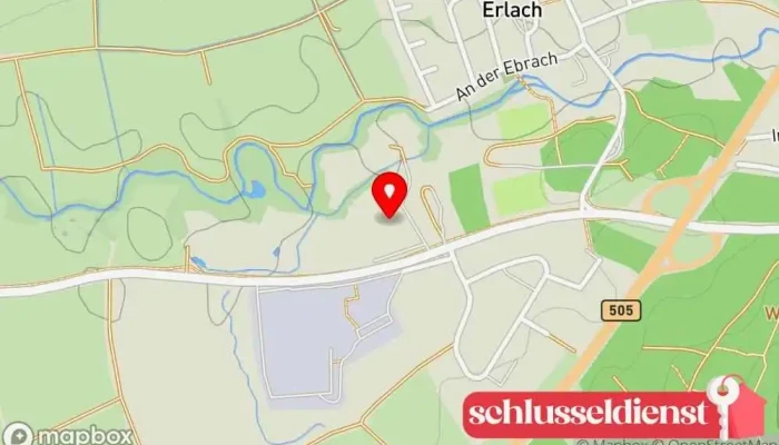 Karte von Schlosserei Ruderich Metallbauunternehmen in Hirschaid