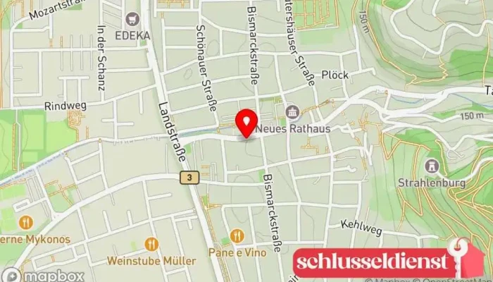 Karte von Schlosserei Speicher Metallbauunternehmen in Schriesheim