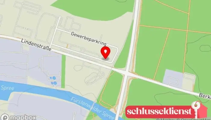 Karte von Schlosserei & Stahlbau GmbH Reinmar Klink Metallbauunternehmen in Fürstenwalde/Spree