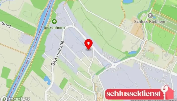 Karte von Schlosserei u. Metallbau Bernd Lang Metallbauunternehmen in Wals