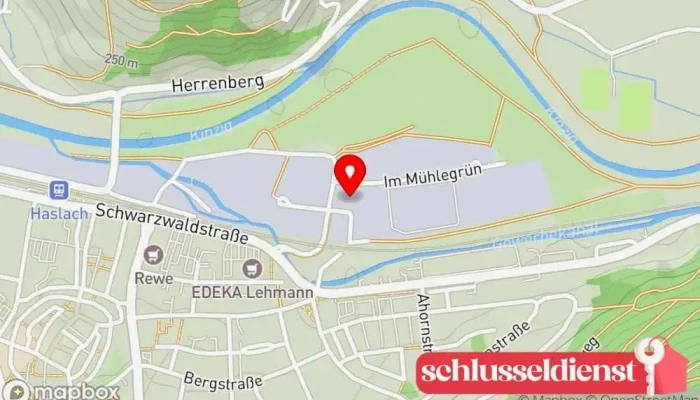Karte von Schlosserei Weber GmbH Metallbauunternehmen in Haslach im Kinzigtal