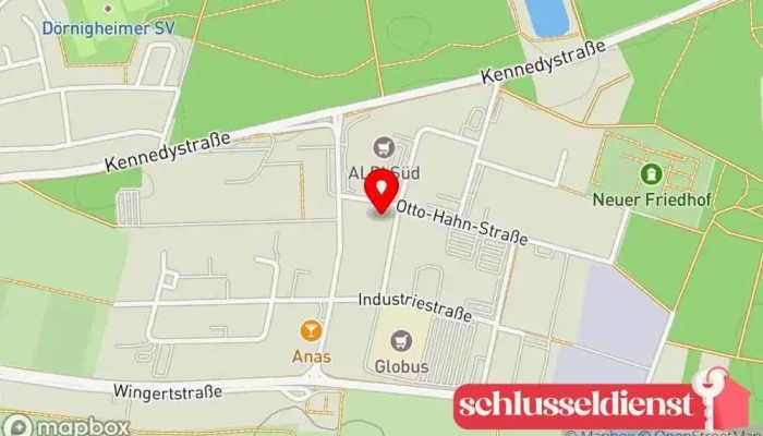 Karte von Schlosserei&Schweißzentrum Appel Handwerk in Maintal