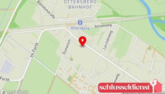 Karte von Schlüsseldienst Ottersberg Schlüsseldienst, Schlüsselnotdienst, Schlüsselduplikationsdienst in Ottersberg