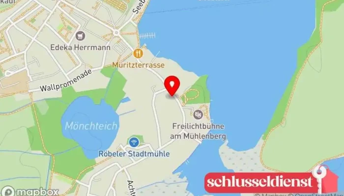 Karte von Schlüsseldienst Sommer Schlüsseldienst in Röbel/Müritz