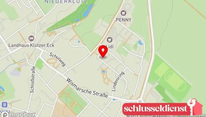Karte von Schlüsselnotdienst Panov Schlüsselduplikationsdienst, Schloss, Schlüsselnotdienst, Schlüsseldienst in Klütz