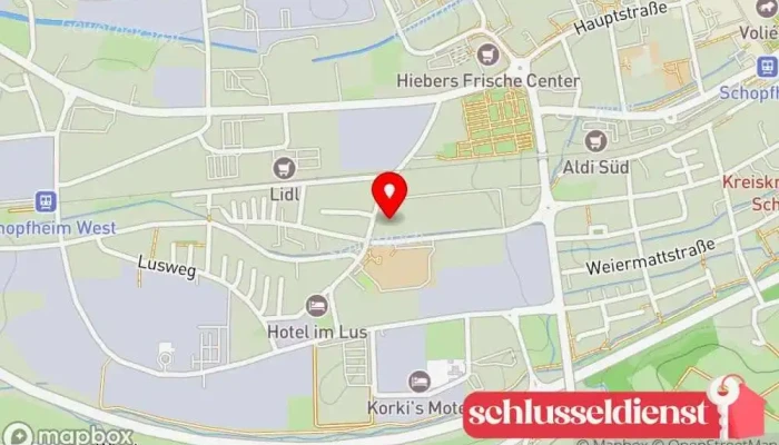 Karte von Schmidt Metallbauunternehmen in Schopfheim