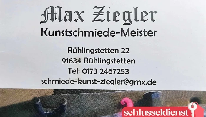 Schmiede-Kunst Ziegler - 91634 Wilburgstetten