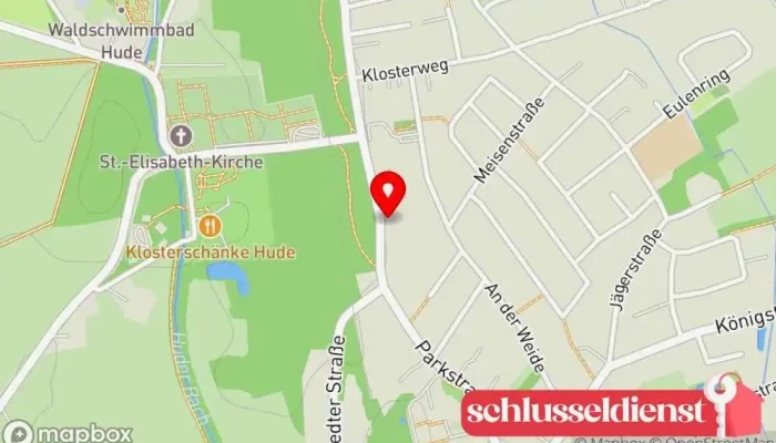 Karte von Schmiede Osterloh Landtechnik & Schlosserei Landmaschinenhändler in Hude