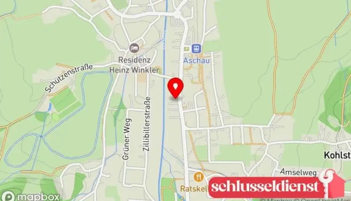 Karte von Schmuckkastl Petra Deml Goldschmied in Aschau im Chiemgau