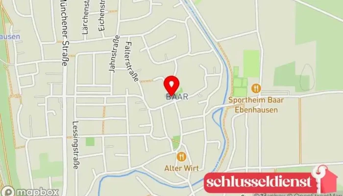 Karte von Schreinerei Bayer Möbeltischler in Baar-Ebenhausen