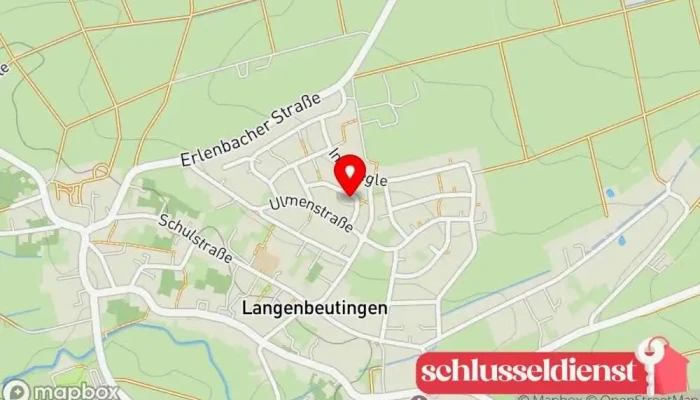 Karte von Schuster Licht- und Tontechnik, Veranstaltungstechnik & DJ-Service Veranstaltungstechnik-Dienstleistung, DJ, Ausrüstungsverleih, Veranstaltungsplaner, Hochzeitsservice in Langenbrettach