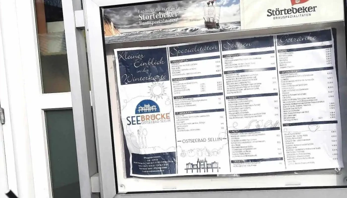 Seebrucke Sellin Speisekarte - Sellin