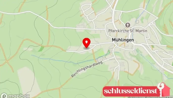Karte von Sigmar Hofer Metallbauunternehmen in Mühlingen