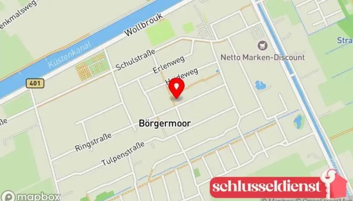 Karte von SK Montage Stahlbauunternehmen in Surwold