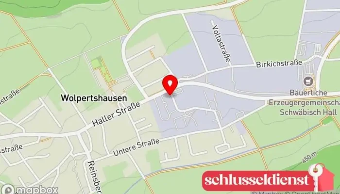 Karte von S&M Technik Schweißen & Montagetechnik GmbH & Co. KG Metallbauunternehmen in Wolpertshausen