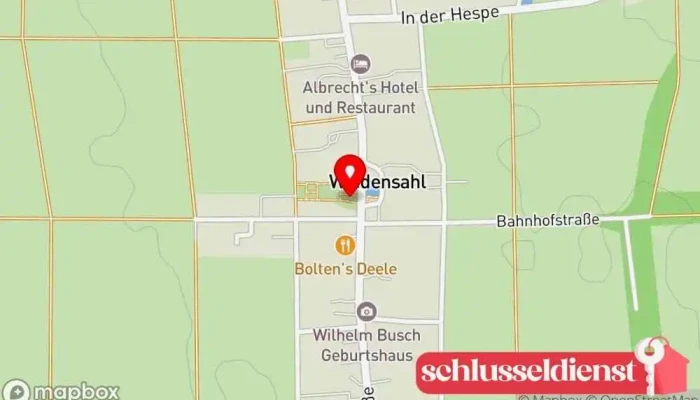 Karte von St. Nicolai Kirche Wiedensahl Evangelische Kirche in Wiedensahl