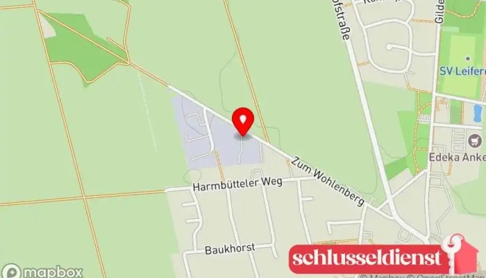 Karte von Stahl GmbH & Co. KG Hersteller, Auftragnehmer für den Innenausbau, Treppenbauunternehmen, Fensteranbieter in Leiferde