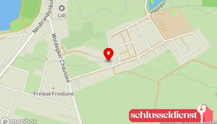 Karte von Stahlbau Günschmann GmbH Metallbauunternehmen, Stahlbauunternehmen in Friedland
