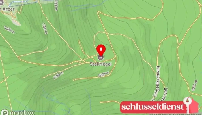 Karte von Stallriegel Aussichtsplattform in Bayerisch Eisenstein