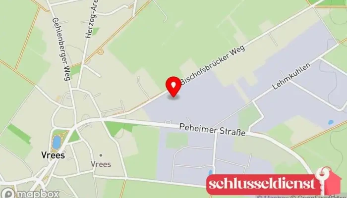 Karte von Stefan Scholübbers GmbH & Co. KG Stahlbauunternehmen, Metallbauunternehmen in Vrees