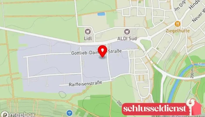 Karte von Steffen Ziegler Stahlbau-Schlosserei Künstner Schlüsseldienst in Murr