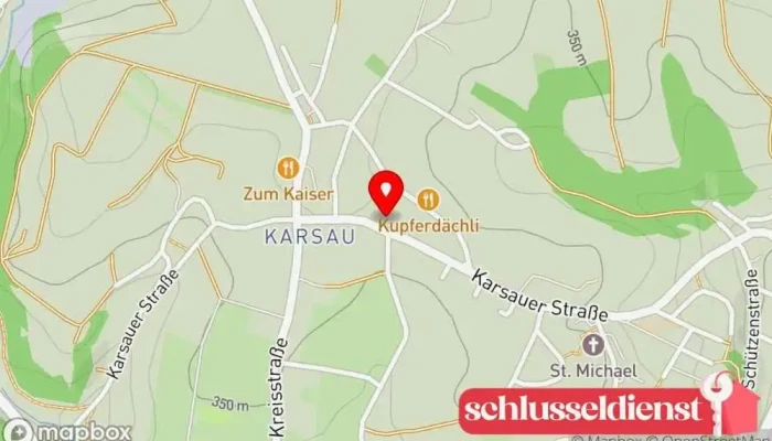 Karte von Steinegger Metallbau Metallbauunternehmen, Metallwerkstatt in Rheinfelden (Baden)