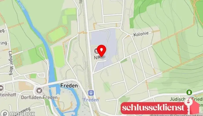 Karte von SVEMA-TEC GmbH & Co. KG Metallverarbeitungsunternehmen, Laserschneideservice, Metallbauunternehmen in Freden