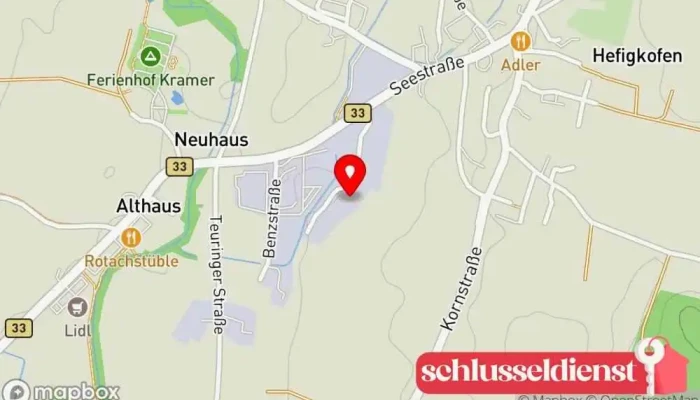 Karte von szabo-gaerten Gartenbauer, Landschaftsarchitekt, Landschaftsgestalter in Oberteuringen