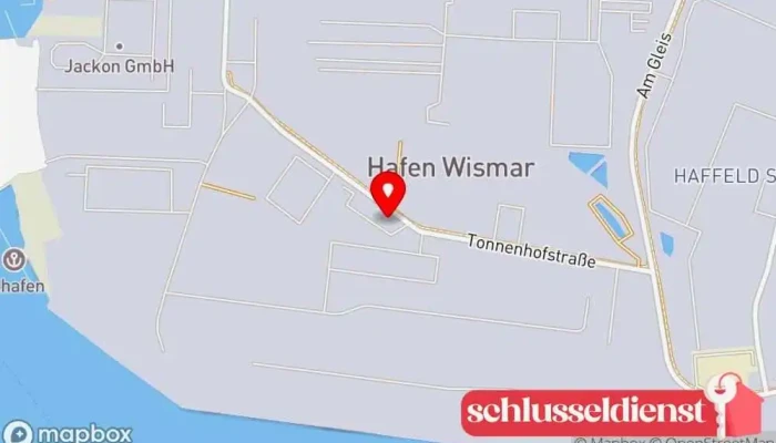 Karte von Taflo GmbH & Co. KG Metallbauunternehmen in Wismar