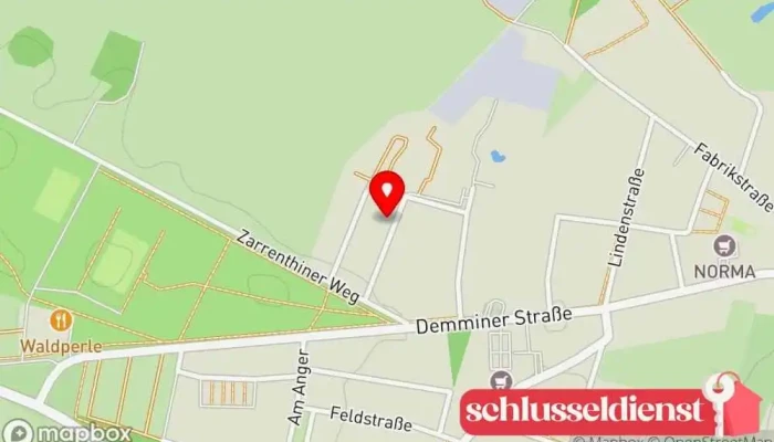 Karte von TBJ Tiefbau GmbH Jarmen Spezialtiefbau Bauunternehmen in Jarmen