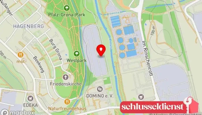 Karte von Theune Frank Metallbauunternehmen in Göttingen