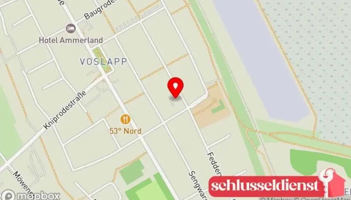 Karte von Thore Scheller Schlüsseldienst in Wilhelmshaven