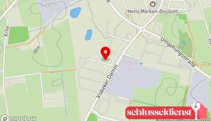 Karte von Tischlerei Harting GmbH Möbeltischler, Treppenbauunternehmen, Wintergartenbauer in Visbek