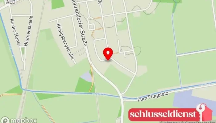 Karte von Überdachungen Auftragnehmer in Bohmte