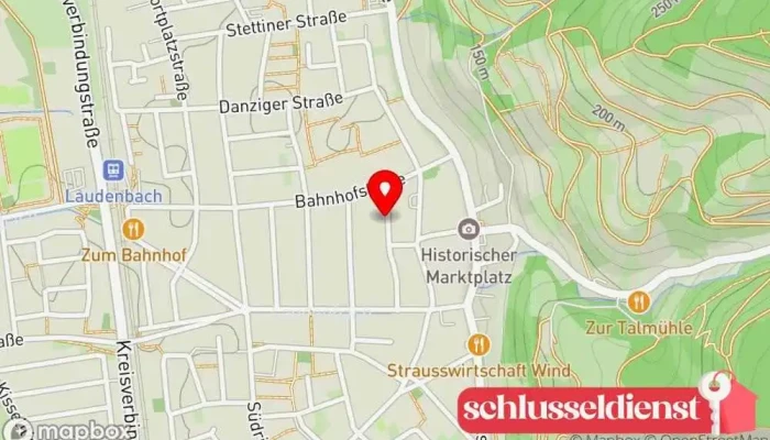 Karte von Walter Geiß Metallbauunternehmen in Laudenbach