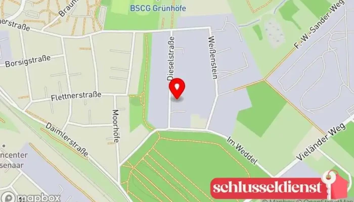 Karte von Walter Struppe jun. Metallbau GmbH Metallbauunternehmen, Metallwerkstatt, Stahlbauunternehmen in Bremerhaven