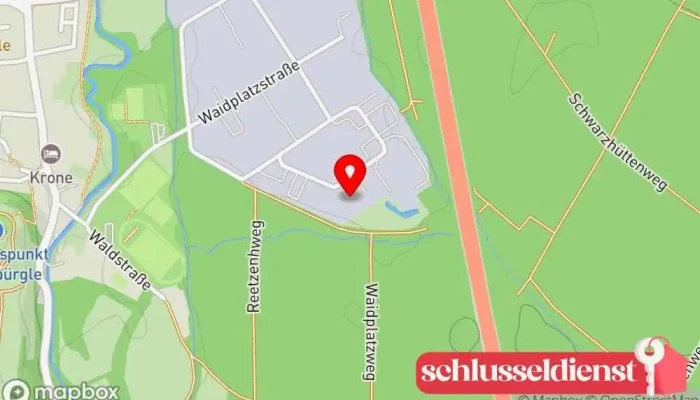 Karte von Weber Metallbauunternehmen in Teningen