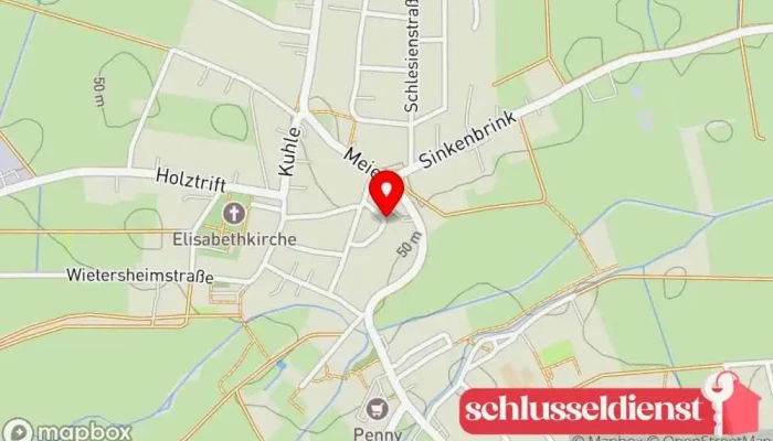 Karte von Werner Bock Rasenmäher-Fachhandel in Sachsenhagen