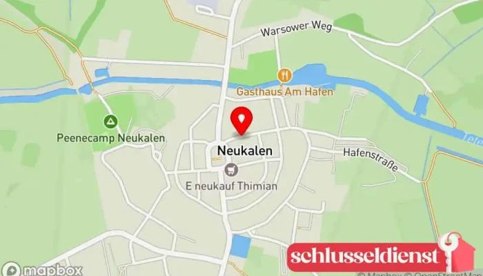 Karte von Werner Guhl Schmiede / Bauschlosserei Metallbauunternehmen in Neukalen