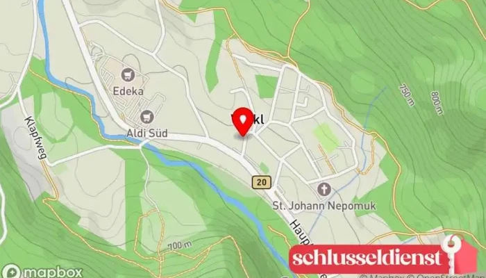 Karte von Werner Schmidt Metallbauunternehmen in Bischofswiesen