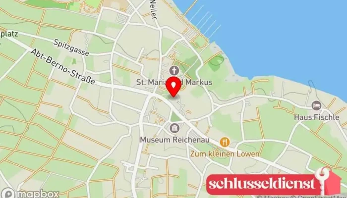 Karte von Wieser GmbH Schlosserei und Sanitäre Anlagen Metallwerkstatt, Metallbauunternehmen, Stahlbauunternehmen in Reichenau