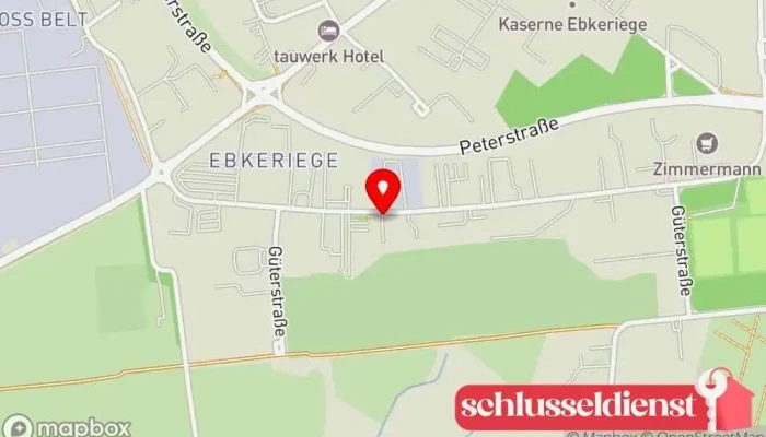 Karte von Willi Vogel Stahlbau & Industrieservice - Inh. Martin Vogel Metallbauunternehmen in Wilhelmshaven