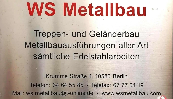 Ws Metallbau, Schlosserei Berlin-Charlottenburg - 10585 Berlin